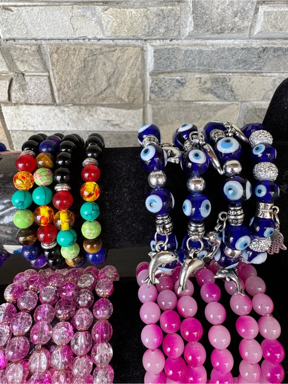 Assorted Beaded Stretch Bracelets - Multicolor Set - Picture 9 of 9